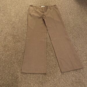 New York and Company.  Tan, pin stripe, wide leg trouser in size 2P